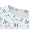 thumbnail image 5 of Pyjama Fille Enfants Printemps Col Rond Manches Longues Haut avec Pantalon Ensemble Pyjama 2 Pcs Tenue d'Intérieur Vêtement de Nuit Pyjama Bebe Fille Bleu 4 Ans-5 Ans, 5 of 5