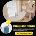 thumbnail image 2 of Towel Rack Stainless Steel Hanging 30cm Single Bar Shower Towels Rod Holder Wall Mounted Storage Shelf Bathroom Accessories, 2 of 7