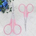 thumbnail image 4 of 2Pcs Curved Sewing Scissors Pointed Tip Shears Embroidery Scissor with Ergonomic Rubber Handle Grip for DIY Craft Thread Cutting Needlework Yarn Sewing (Pink 4. 5inch 3. 5inch), 4 of 8