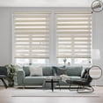 thumbnail image 1 of ITY - Olivia Stone - Alternate Zebra Blinds Window Shade Cordless Beige 48"x 84", 1 of 5