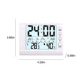 thumbnail image 3 of Chmadoxn Indoor Electronic Temperature Hygrometer Luminous Large Screen Digital Display Desktop Small Alarm Clock Household Temperature Hygrometer Household wet thermometer, 3 of 6