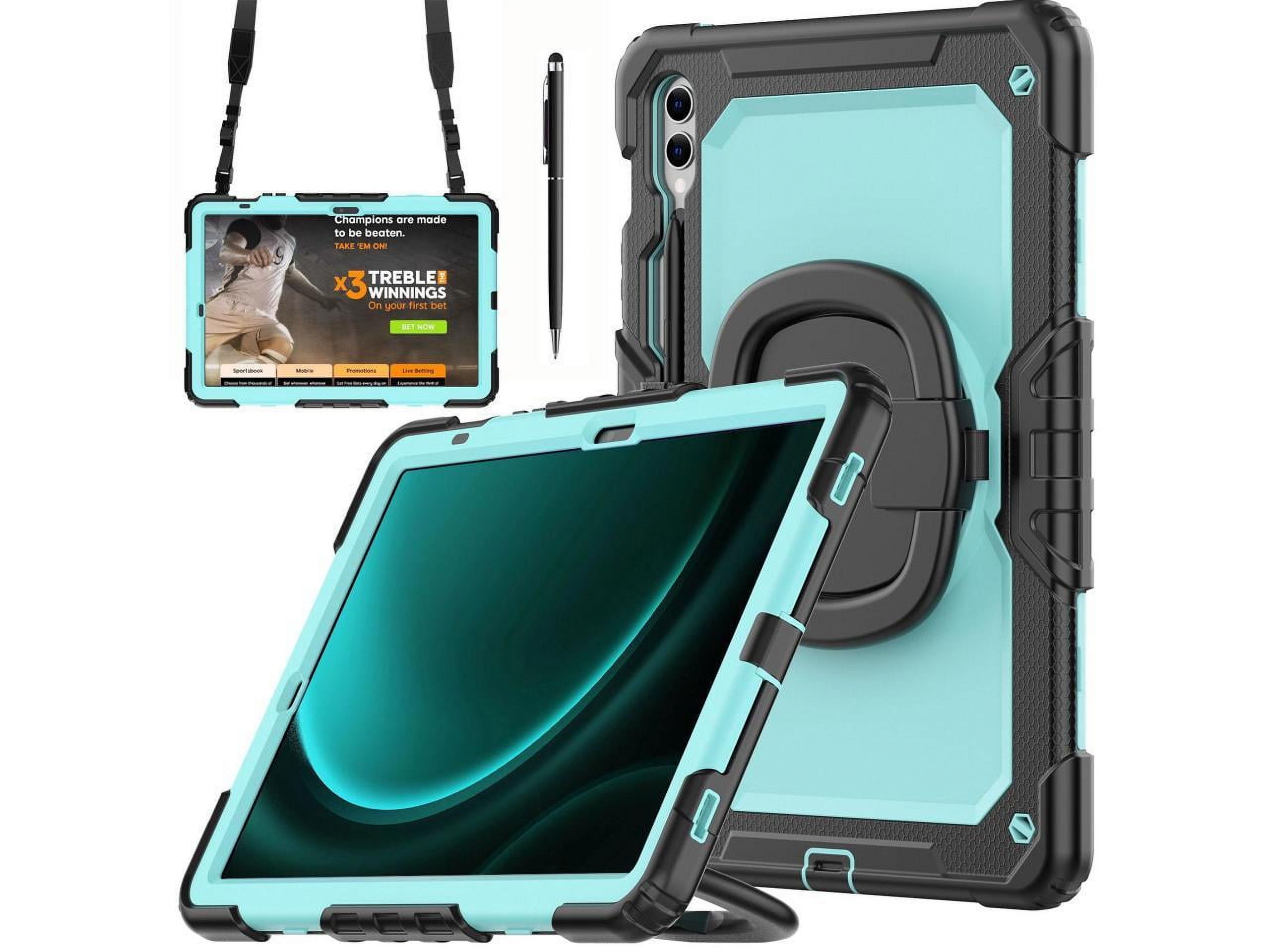 Case for Samsung S10 Lite 10.9 inch 2025 / S10 FE 10.9" 2025 / S9 FE 10.9 Inch / Galaxy Tab S9 11 inch 2023 Protective Cover with Screen Protector Pen Holder Hand/Shoulder Strap Stylus Pen