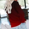 thumbnail image 4 of Meichang Womens Sweatshirt Long Sleeve Round Neck Baggy Pullover Casual Graident Tunic Tops Comfy Fall Sweat Shirts with Pocket, 4 of 6