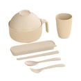 thumbnail image 3 of fheaev Microwave Ramen Bowl Straw Tableware Students Large Capacity Noodle Bowl Set Home Office Workers Dormitory Convenient Noodle Bowl Spoon Lunch Box, 3 of 8