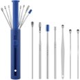 thumbnail image 2 of 7Pcs/Set Steel Earpick Wax Remover Piercing Kit Ear Wax Pickers Earwax Curette Spoon Care Ear Clean Toolear Cleaner (Color : Orange), 2 of 5