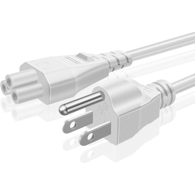 TNP Universal Power Cord (3 Feet) - IEC320 C5 to NEMA 5-15P 3-Prong Power Extension Cable Wire Connector Socket Plug Jack for Laptop Notebook AC Power Supply Adapter Charger Wall Outlet