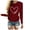 Wine, variant on Ketyyh-chn99 Womens T Shirts Birthday Gifts for Women Summer Ruffle Short Sleeve Knit Tunic Tops Shirts Tank Tee Wine,M