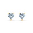 thumbnail image 1 of Heart Birthstone Stud Earrings, 1 of 4