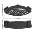 thumbnail image 2 of Passoire à Clip pour Casseroles et Poêles, Passoire à Clipser Fabriquée par la FDA, Silicone Résistant à la Chaleur, Facile à Utiliser et à Ranger, Va au Lave-Vaisselle, 2 of 6