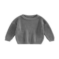 thumbnail image 1 of Chandails à Col pour Bébé Manches Longues Pulls Tricotés Amples, 1 of 6