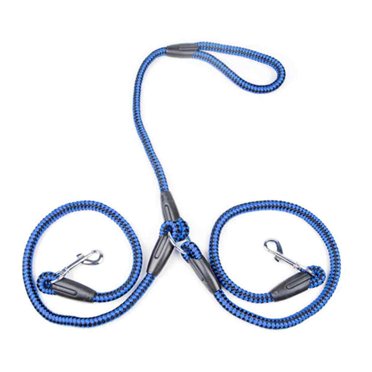 ruzhgo Laisse Double en Nylon Solide pour Chien Laisse Tressée Corde de traction Accessoires pour Animaux Sangle de traction Tressée Accessoire pour Animaux