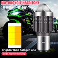 thumbnail image 3 of 12V BA20D H6 LED High-low Beam For Motorcycle Headlight Bulbs New White U2X3, 3 of 8
