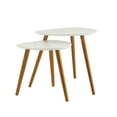 thumbnail image 4 of Convenience Concepts Oslo Nesting End Tables, White / Natural, 4 of 5