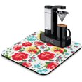 thumbnail image 1 of Coffee Bar Mat Accessories for Countertop Absorbent Hide Stain Rubber Backed Dish Drying Mats for Kitchen Counter Draining Pad Decor Gift Fit Under Coffee Maker Coffee Pot Espresso Machine (18x16in), 1 of 5