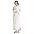 thumbnail image 1 of Peignoir Long pour Femmes en Molleton Doux, Peluche Duveteuse, Robe de Chambre Chaude d'Hiver pour Dames, 1 of 7
