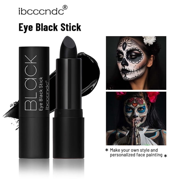 MAUXDA Black Eye Black Stick for Baseball/Softball/Football/Lacrosse, Easy To Color Sports Eye Stick EyeBlack Stick, Long Lasting Halloween Face Paint Cosplay Makeup, Natural Cream Eyeshadow Stick