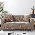 thumbnail image 1 of 2024 2 Seaters Printed Loveseat Sofa Covers Stretch Elastic Couch Slipcover Protector Removable Washable for Dining Room， Feathers, 1 of 4