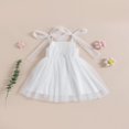 thumbnail image 2 of Robe Sans Manches pour Filles, Bretelles à Nouer, Robe Cami en Tulle Superposée, Vêtements d'Été Décontractés, Robe de Princesse, 2 of 8