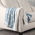thumbnail image 2 of Blue Clouds Gauze Reverse to Plush Baby Blanket 30" x 40", 2 of 4