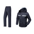 thumbnail image 2 of Motorcycle Raincoat with Jacket and Pants Rain Gear Elastic Transparent Raincoat 3XL Size, 2 of 7