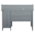 thumbnail image 4 of Pemberly Row Classic Engineered Wood Office Computer Desk with Hutch in Gray, 4 of 9