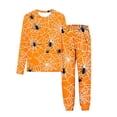 thumbnail image 3 of MKOSPLRT Filles Garçons Halloween Tenue d'Intérieur 2 Pcs 3-15a Enfants Pyjamas Citrouille Ensembles Chandails à Manches Longues Pantalons de Pyjama Amples Tenues d'Automne, 3 of 6