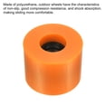 thumbnail image 3 of Unique Bargains Roues de Longboard 60 mm Roue de Planche à Roulettes Roues de Rue pour Planches à Roulettes Roues Cruiser 78 A, Orange Lot de 4, 3 of 4