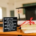 thumbnail image 1 of Home Graduation Quote Wood Box Sign Decor Desk Sign Positive Behind You All Your Memories Wooden Box Block Sign Rustics Home Shelf Wall Decoration Grad Gift Home Decor, 1 of 7