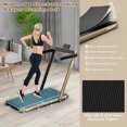 thumbnail image 4 of Gymax Tapis Roulant Motorisé Pliant pour Dessous de Bureau Tapis Roulant Électrique avec Appli Jaune, 4 of 10