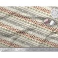 thumbnail image 2 of Soimoi Brown Silk Fabric Rose & Wild Animal Skin Patchwork Decor Fabric Printed BTY 42 Inch Wide, 2 of 3