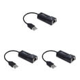 thumbnail image 1 of yingyy PC USB2 .0 Ethernet Adapter Laptop Network Card USB Lan Network Adapter USB to 10/100 Mbps black 3Set, 1 of 6