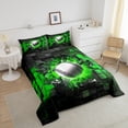 thumbnail image 4 of Erosebridal Baseball Bedding Full Comforter Set for Boys,Rectangle Geometric Down Comforter,Sport Room Decor,3-Piece, 4 of 7