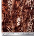 thumbnail image 1 of Soimoi Brown Rayon Fabric Leopard & Wild Animal Skin Print Fabric by Yard 56 Inch Wide, 1 of 3