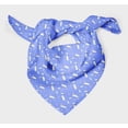 thumbnail image 3 of Bimba Blue Shell & Whale Fish Ocean Pure Silk Printed Head Bandanas Summer Neck Wrap Scarf 40 x 80 Inches, 3 of 6