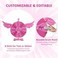 thumbnail image 3 of WinSpin 12" Pink Angel Prize Wheel Tabletop Spinning 8 Slots Party Events Club, 3 of 9