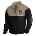 thumbnail image 4 of Chandail Sans Capuche pour Homme à Manches Longues, Col Ras du Cou, Chandail à Enfiler pour un Confort et un Style Quotidiens avec une Ambiance Mode Urbaine Décontractée, 4 of 4