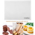 thumbnail image 1 of Tapis de Cuisson en Silicone Antiadhésif Réutilisable pour Biscuits, Feuille de Cuisson Résistante à la Chaleur, Tapis de Cuisson Perforé pour Macaron/biscuits/pain, Petite Taille - par, 1 of 13
