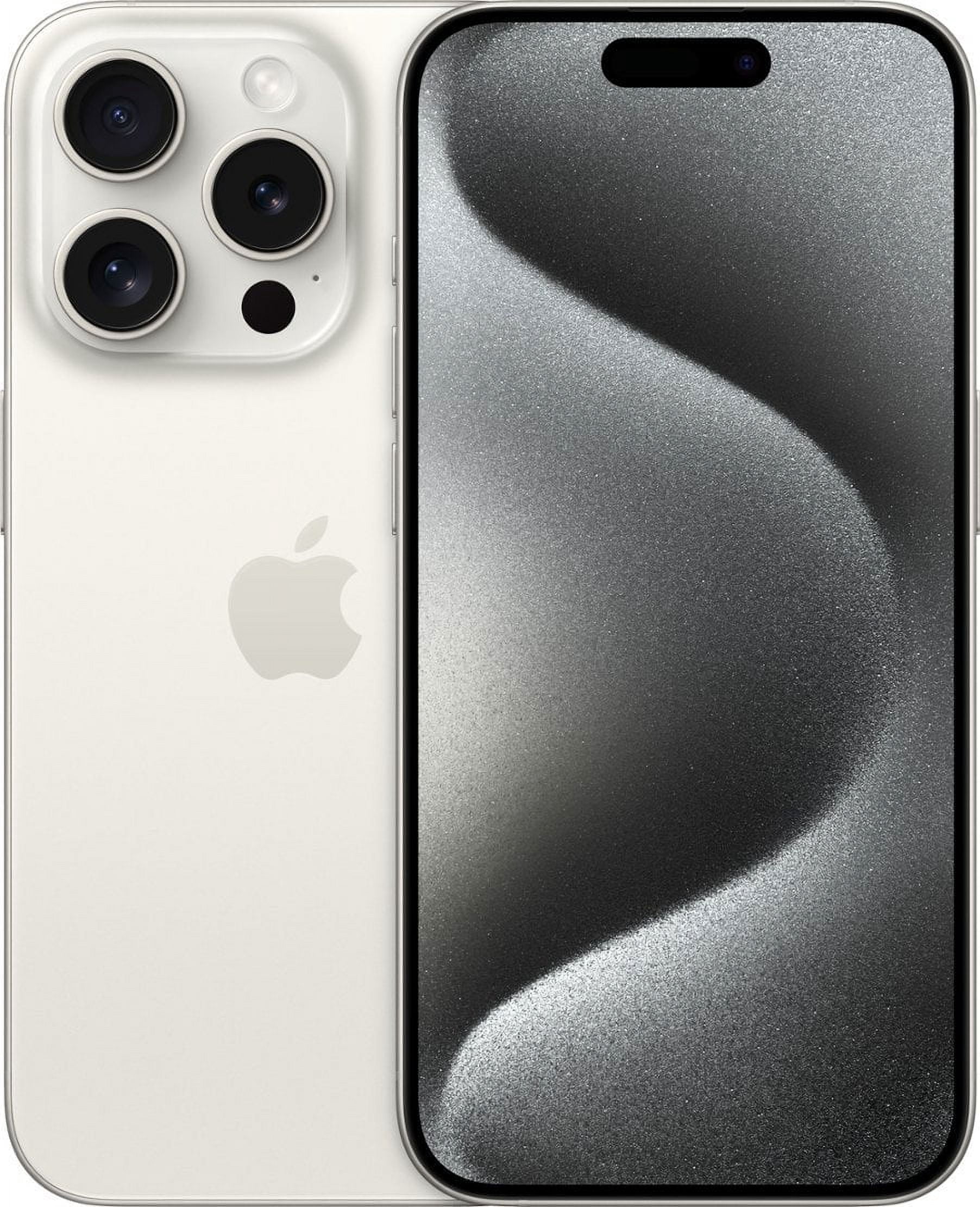 Restauré Apple iPhone 15 Pro Déverrouillé 256 Go Titane Blanc (Remis à Neuf)