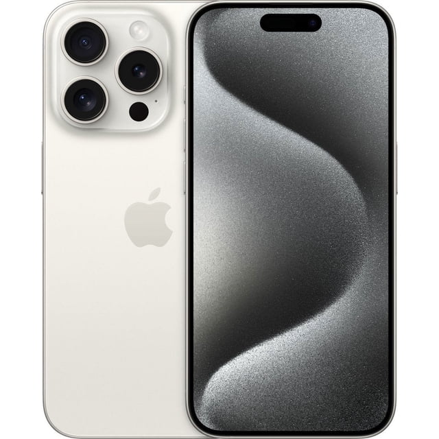 Restauré Apple iPhone 15 Pro Déverrouillé 256 Go Titane Blanc (Remis à Neuf)
