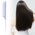 thumbnail image 2 of EARKITY Hair Rat Tail Combs, Parting Rattail, Teasing Fine Tooth Comb, Metal Hair Pick Detangling, Heat Resistant Carbon Fiber Teasing Comb, and Stainless Steel Pintail, 2 of 2