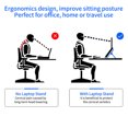 thumbnail image 4 of Labymos Portable Laptop Riser Stand Foldable Desktop Laptop Holder with 8 Levels Height Adjustment Ergonomic, 4 of 8