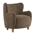 thumbnail image 3 of Noble House Lucia Wingback Armchair,Dark Brown, 3 of 9