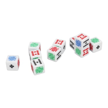 6 Sided Poker Dice, Impact  Poker Dice  For Home