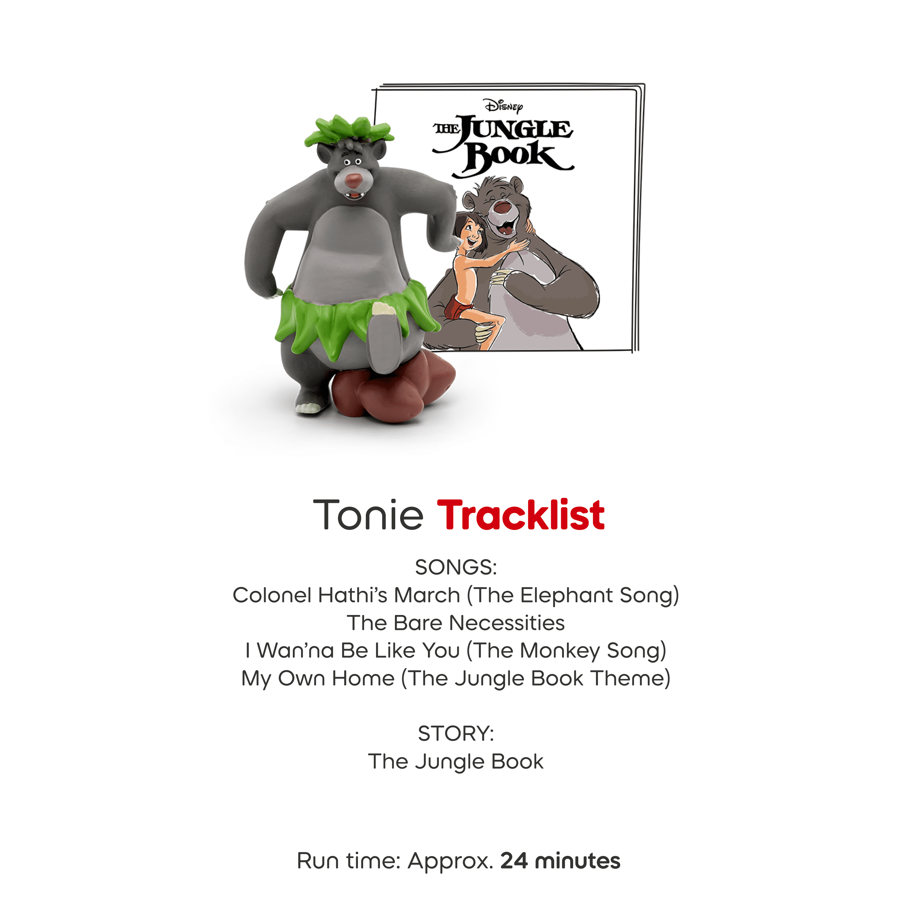 tonies Disney The Jungle Book Audio Play Figurine (English Only)
