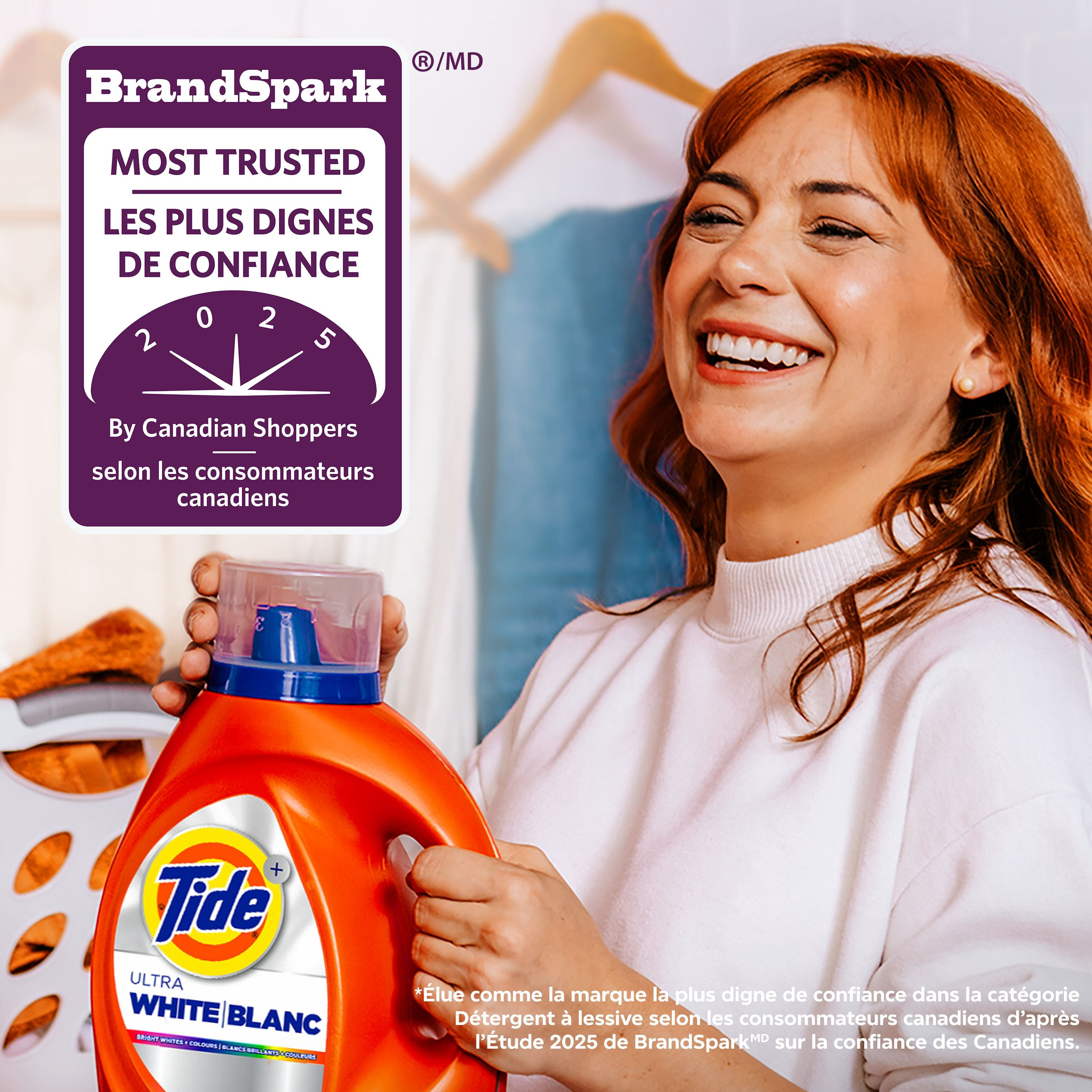 Tide Ultra White Liquid Laundry Detergent, 3.46 L, 83 Loads, Laundry Detergent Liquid for Bright Whites and Colours