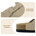 thumbnail image 2 of Adult Suede Clogs Cork Footbed Slippers Arch Support Potato Shoes Indoor Outdoor Slippers with Adjustable Buckle, 2 of 6