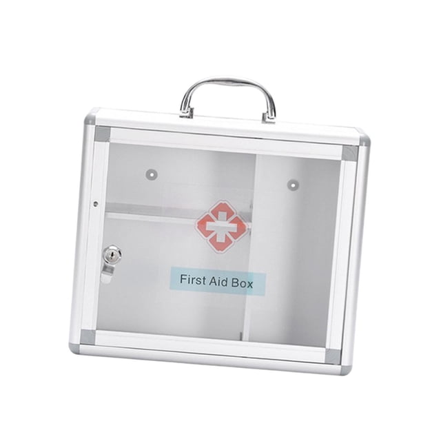 Milaget First Aid Wall Cabinet Easy to Install Storage Case for Home Office Business M