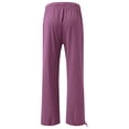 thumbnail image 5 of Timegard Womens Pants Plus Size Elastic High Waisted Drawstring Wide Leg Lightweight Casual Loose Trousers, 5 of 5