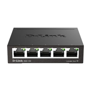 D-Link 5-Port Unmanaged Gigabit Metal Desktop Switch - DGS-105