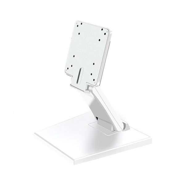 ZheElen Monitor Stand Bracket Desktop Foldable Shelf PC LCD Vertical Mount Upright Hanger Adjustable Support for 17-24 Inch White